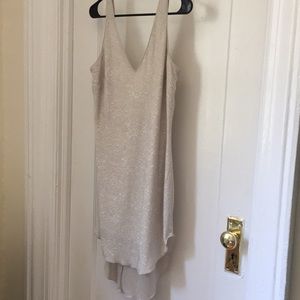 Urban Outfitters Light grey velvet dress